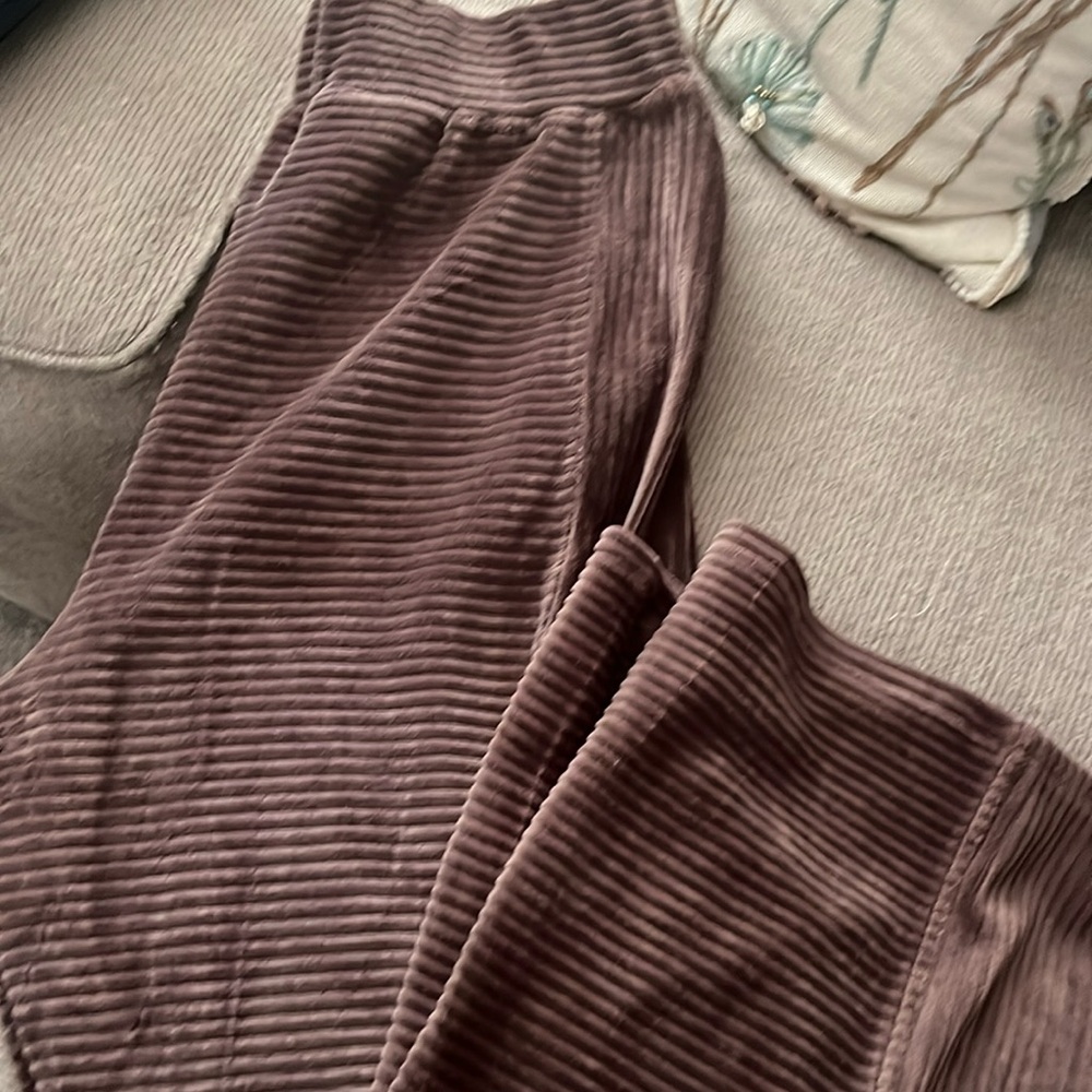 nuuds Brown Ribbed Track Pants